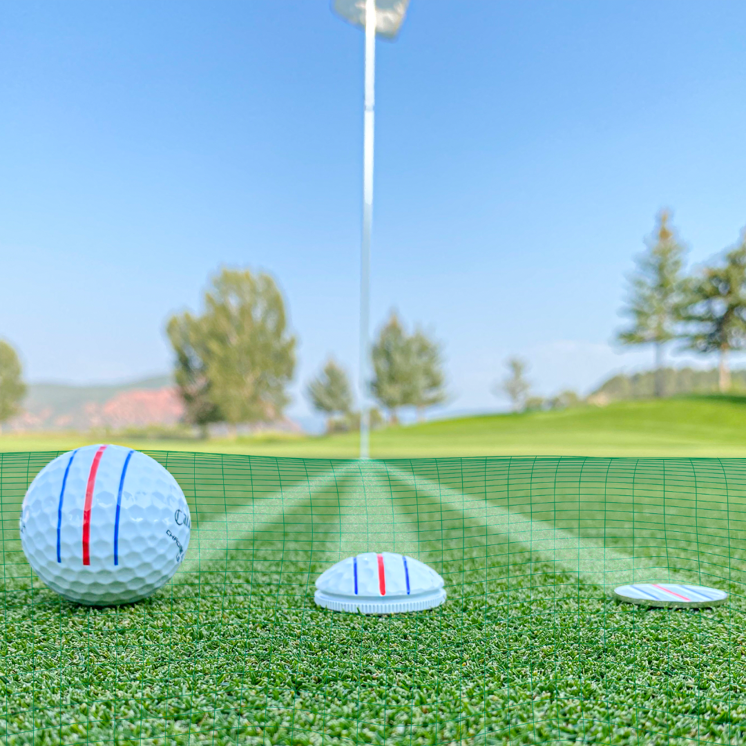 3D Golf Ball Marker for Putting Alignment